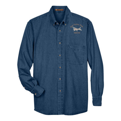 Harriton Long Sleeve Denim Shirt Thumbnail